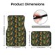 thumbnail image 5 of Balery Mask Tropical Flower Juego de 4 Alfombrillas para Auto, Revestimientos de Caucho Resistente, Diseño Antideslizante, 5 of 7