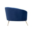thumbnail image 3 of Pasargad Home Sorrento Lorenzo Velvet Sofa - Navy, 3 of 8