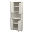 thumbnail image 1 of Inval Armoire de Rangement de Coin à 4 Portes en Bois Manufacturé Chêne Lavé, 1 of 9