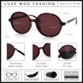 thumbnail image 5 of SA106 Vintage Style Oversized Round Retro Womens Sunglasses / Tortoise - Burgundy, 5 of 7