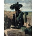 thumbnail image 2 of Jean-Jacques Henner 19x24 Black Ornate Framed Double Matted Museum Art Print Titled: Landscape of Italy (1859-1860), 2 of 5