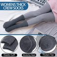 thumbnail image 4 of 4 Pairs Womens Fuzzy Socks Size 6-10 Fleece Fluffy Cabin Plush Warm Sleep Soft Cozy Winter Adult Socks, 4 of 6