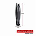 thumbnail image 1 of NEW Nail Clippers Creative Stainless Steel Single Diagonal Anti-splash Nail Clippers, 1 of 5