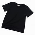 thumbnail image 4 of TOWED22 Boys Short Sleeve T-Shirt Kids Cotton Tops Summer Crewneck Shirts Basic Tees(Black,7-8 Y), 4 of 7