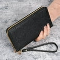 thumbnail image 2 of Black Sale Friday Deals,Cyber Sale Monday Deals,Eoraif Women's Long Style With Hanging Rope Multifunctional Zipper Multiple Card Slots Printed Zipper Change Wallet, 2 of 5