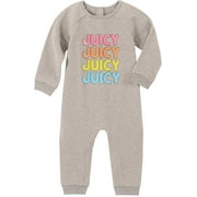 Juicy Couture baby-girls Coverall Light Gray Heather 18M