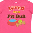 thumbnail image 4 of Inktastic Pit Bull Loved by a (dog Breed) Boys or Girls Toddler T-Shirt, 4 of 5