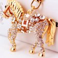 thumbnail image 7 of rygai Key Pendant Ethnic Style Glitter Decoration Zinc Alloy Inlaid Rhinestone Horse Keychain Toy Birthday Gift,Golden, 7 of 7
