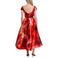thumbnail image 2 of Amsale womens  Midi Dress, 6, Orange, 2 of 3