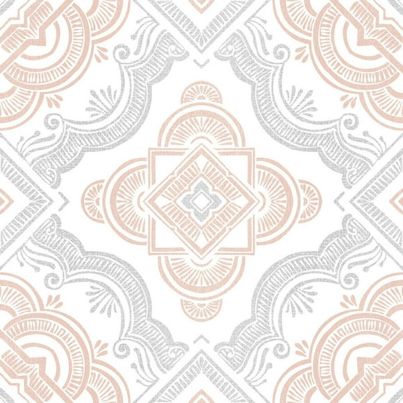 FloorPops Cecilia Peel and Stick Floor Tiles Set of 2