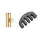 thumbnail image 1 of TWEXQNY 2PCS 5 Claws Cello Mute for 1/8-4/4 Size Cello Volume Control Black with Gold Copper Cello Wolf Tone Eliminator, 1 of 5