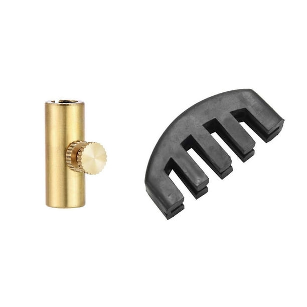 TWEXQNY 2PCS 5 Claws Cello Mute for 1/8-4/4 Size Cello Volume Control Black with Gold Copper Cello Wolf Tone Eliminator