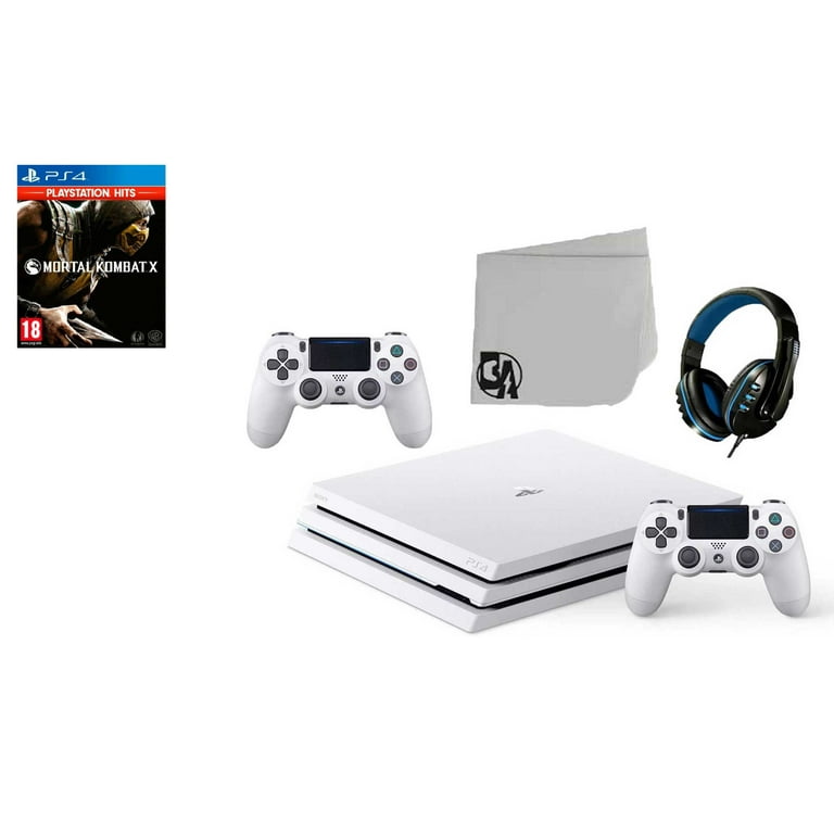 flare stabil sindsyg Sony PlayStation 4 Pro Glacier 1TB Gaming Consol White 2 Controller  Included with Mortal Kombat X BOLT AXTION Bundle Used - Walmart.com