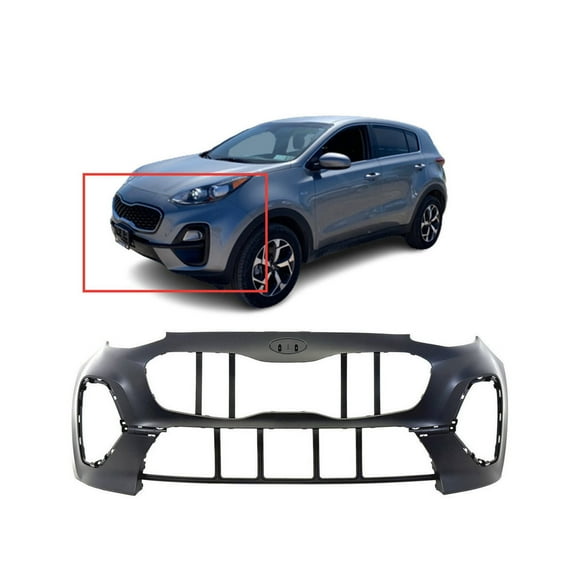 DCP Front Bumper Cover For 2020-2022 Kia Sportage FWD S SX LX EX Sport KI1000206