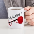 thumbnail image 4 of CafePress - I'm A Hooker Mug - 11 oz Ceramic Mug - Novelty Coffee Tea Cup, 4 of 4