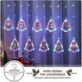 thumbnail image 5 of BLOOMWIN Christmas Window Lights, 3m Christmas Curtain Lights USB Xmas Tree Fairy Lights Novelty Window Winter Decorations for Bedroom Indoor Home, Mu, 5 of 5