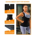 thumbnail image 3 of Sauna Vest for Women Sauna Waist Trainer Vest Workout Sweat Vest with Zipper Heat Trapping Sauna Suits, 3 of 7