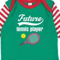 thumbnail image 4 of Inktastic Future Tennis Player Sports Boys or Girls Long Sleeve Baby Bodysuit, 4 of 5