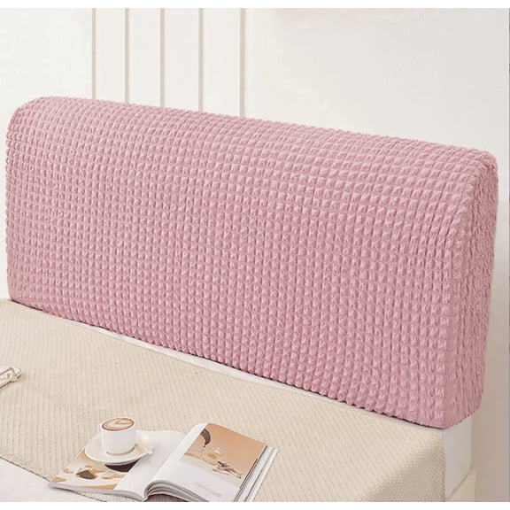 Stretch Bed Headboard Cover,Bubble Cotton Soft Fluffy Upholstered Head Board Cover Removable Universal Headboard Slipcover Dustproof Protector Cover for Bedroom Décor
