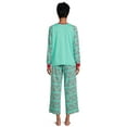 thumbnail image 4 of The Pioneer Woman Long Sleeve Top with Pants Pajama Set, Women’s, 2-Piece, 4 of 6