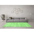 thumbnail image 3 of Ahgly Company Indoor Round Solid Green Modern Area Rugs, 5' Round, 3 of 4