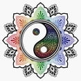 thumbnail image 2 of Women's Lost Gods Colorful Yin-Yang  Graphic T-Shirt, 2 of 4