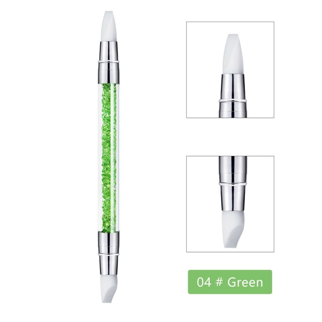 Fiudx Bolígrafo para Decoración de Uñas, Pincel de Doble Punta para Tallado y Relieve, Punta Suave con Diseño de Mármol, Agarre Ergonómico y Cómodo, Ideal para Salones de Bricolaje, Ideal para Princi