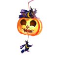 thumbnail image 7 of 2 PCS Halloween Pumpkin Lamp Pumpkin Lights,Spooky Carved Pumpkin Lantern,LED Handle Pumpkin Lantern Lights,Halloween Props Battery Powered Warm Yellow for Halloween Party Decoration, 7 of 7