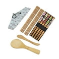 thumbnail image 2 of Usmixi DIY Set Sushi 10 Piece Set Sushi Roll Curtain Shutter Chopsticks, 2 of 5