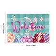 thumbnail image 3 of HongHeng Easter Door Mat for Front Door, Easter Decorations Easter Bunny Eggs Welcome Doormat Non-Slip Washable Happy Easter Outdoor Mat Entry Rug for Indoor Outdoor 23 x 35 Inch, 3 of 6
