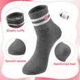 thumbnail image 3 of Bocaoying 8 Pairs Girl Crew Athletic Socks, Cotton Socks with Retro Stripes Hearts Cartoon Patterns for Kids Running Sport Indoor Outdoor, 3 of 7