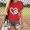 Red, variant on Pisexur Valentines Day T-shirt Top Fashion Woman Causal Round Neck Printing Blouse Short Sleeve T-Shirt Summer Tops