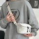 thumbnail image 5 of Bolso de pecho para mujer bandolera de nailon informal color sólido para vacaciones (blanco S), 5 of 8