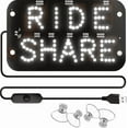 thumbnail image 3 of LED Light Sign for Car, 7.5 X 4.5 Inch Windshield LED Sign, Text Car Sign with Suction Cups, Ride Driver LED Light Display, Windshield Decorative LED Sign for Vehicles, 3 of 6