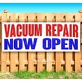 thumbnail image 1 of Vacuum Repair Now Open 13 oz Vinyl Banner With Metal Grommets, 1 of 4