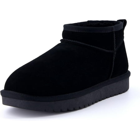 

Omagie Women s Hip Genuine Suede pull on boot +Memory Foam
