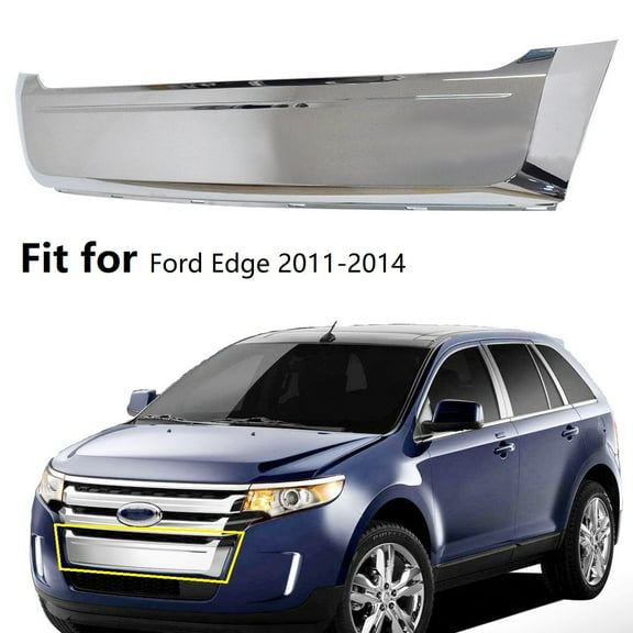 Chrome Trim Panel Below Grille Suitable for Ford Edge 2011 2012 2013 2014, 11-14 Edge Grill