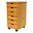 thumbnail image 2 of Jela Solid Wood 6 Drawer Roll Cart in Med Pine, 2 of 6