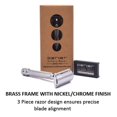 thumbnail image 3 of Parker 91R Super Heavyweight Double Edge Safety Razor & 5 Blades, 3 of 6