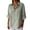 Gray, variant on 3/4 Length Sleeve Womens Tops Plus Size Shirts Collared Casual Pullover Linen Solid Color Loose Summer Blouses Pink