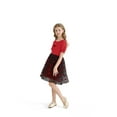 thumbnail image 6 of Actgleam Girls Party dresses Summer Short Sleeve Casual Cute Dresses,Red,5-12Years, 6 of 8