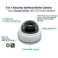 thumbnail image 4 of 1stPV 2.8-12mm Varifocal Lens Dome Indoor 1stPV Dome Security Camera, 1080P Full HD, 2.4MP 4in1 (TVI/AHD/CVI/CVBS), Smart IR Tech, Analog CCTV Security Camera, Metal, White, TEL Live Local Service, 4 of 5