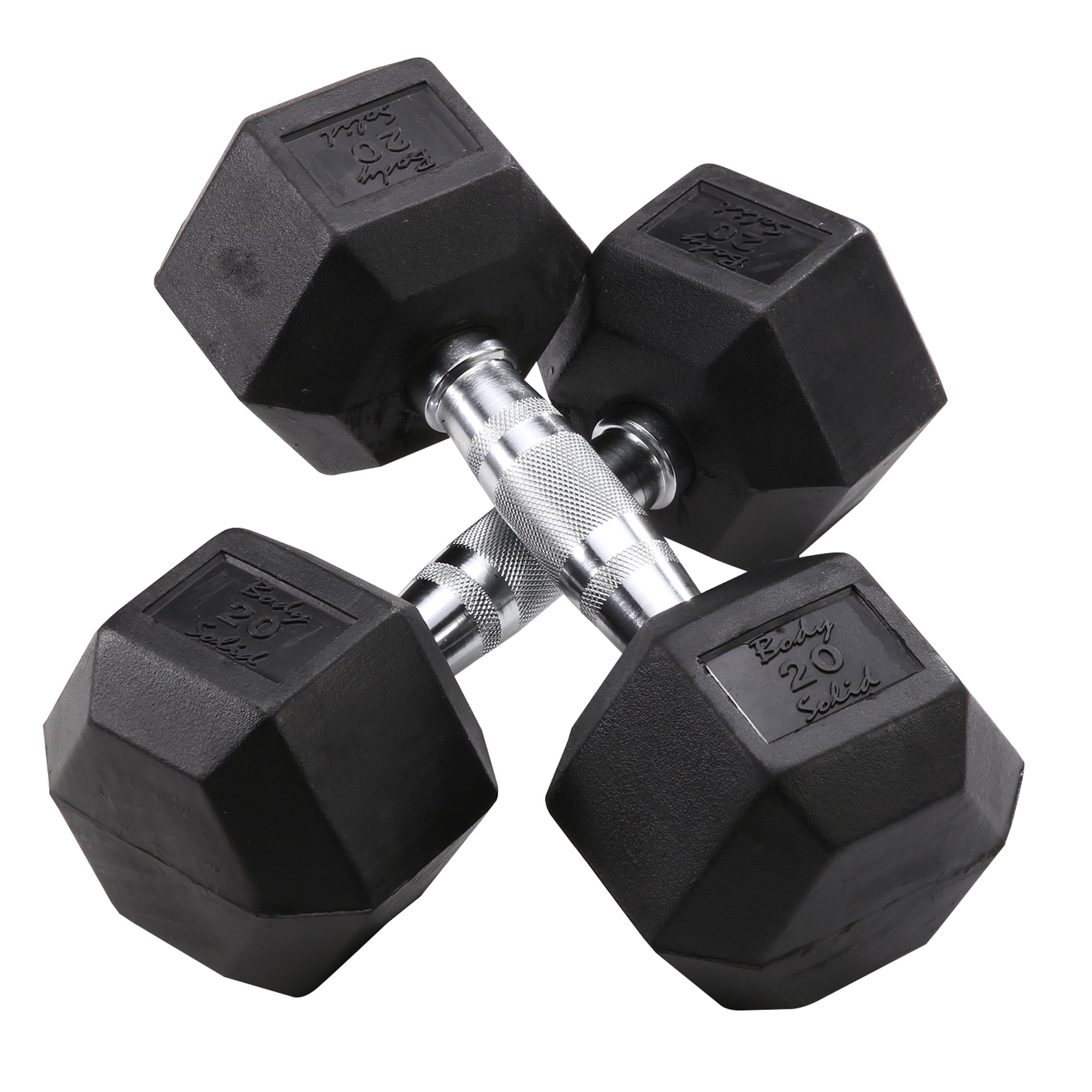 Powerline - PDR282X-DR150 Dumbbell Rack with 5-25 lbs Rubber Dumbbell Set