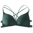 thumbnail image 3 of Siilsaa Bras for Women No Underwire Sexy Lingerie for Women Super Stretchy Lace Bra Green,One Size, 3 of 7