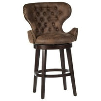 Hillsdale Mid-City 26" Wood Contemporary Counter Stool in Chocolate