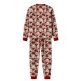 thumbnail image 4 of Family Christmas Pajamas Matching Set Ugly Christmas Sweater Crewneck Long Sleeve Knitted Cat Wearing Santa Hat Clause Sweater for Women Man Couples Flannel, 4 of 5