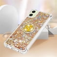 thumbnail image 5 of Glitter Clear Sparkly Bling Case for Samsung Galaxy A05, Flowing Liquid Quicksand Cover with Diamond Ring Holder Case for Samsung Galaxy A05  Gold, 5 of 14