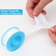 thumbnail image 4 of Paquete de 10 cintas de plomería de teflón - Cinta de sellado de teflón de 18 mm x 20 m, cintas de sellado de PTFE blanco para tuberías Cabezal de ducha Plomeros Sellador de tuberías esquí esquí Gafas de esquí, 4 of 5