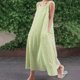thumbnail image 5 of Mini Vestido de Verano de la Moda de las Mujeres Impreso sin Mangas Cuello Redondo de la Longitud Del Tobillo Vestido Casual, 5 of 6