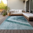 thumbnail image 6 of Addison Rugs Chantille Indoor/Outdoor Transitional Geometric Teal Washable Rectangle Rug, 8' x 10', 6 of 6